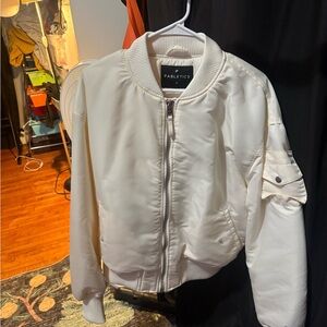 Fabletics Women's Off-White Bomber Jacket